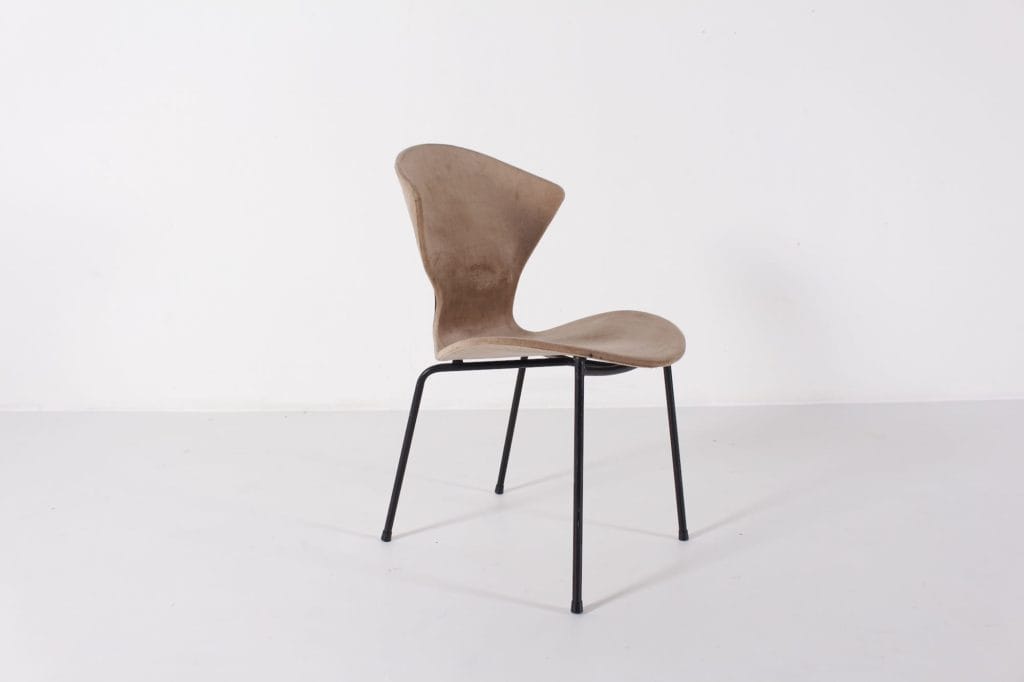 A velvet chair Model 18 produced by Burov