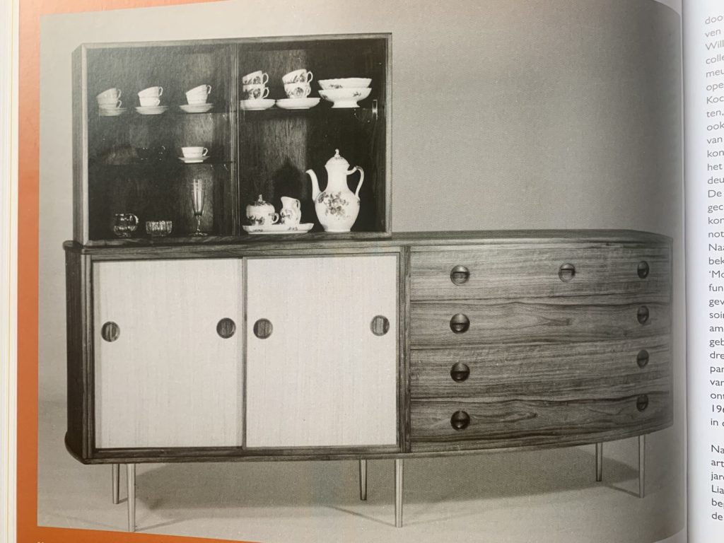 archivio pubblicitario Fristho che illustra il design modernista scandinavo degli anni '50