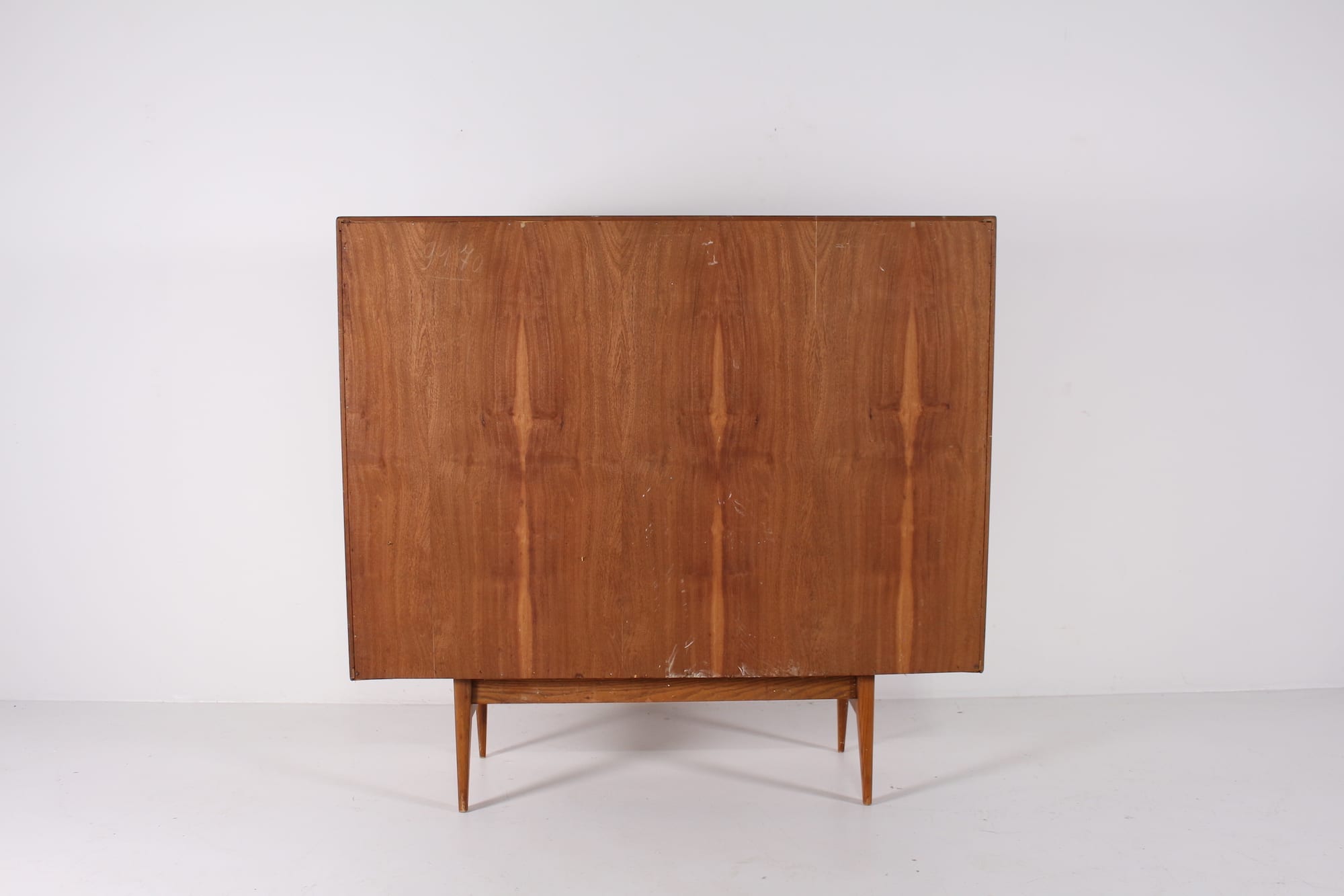 Rear view of Paola tall cabinet