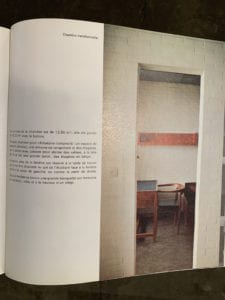 period document presenting the desk designed by Charles Vandenhove