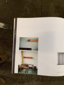 archival view of Charles Vandenhove's modernist desk