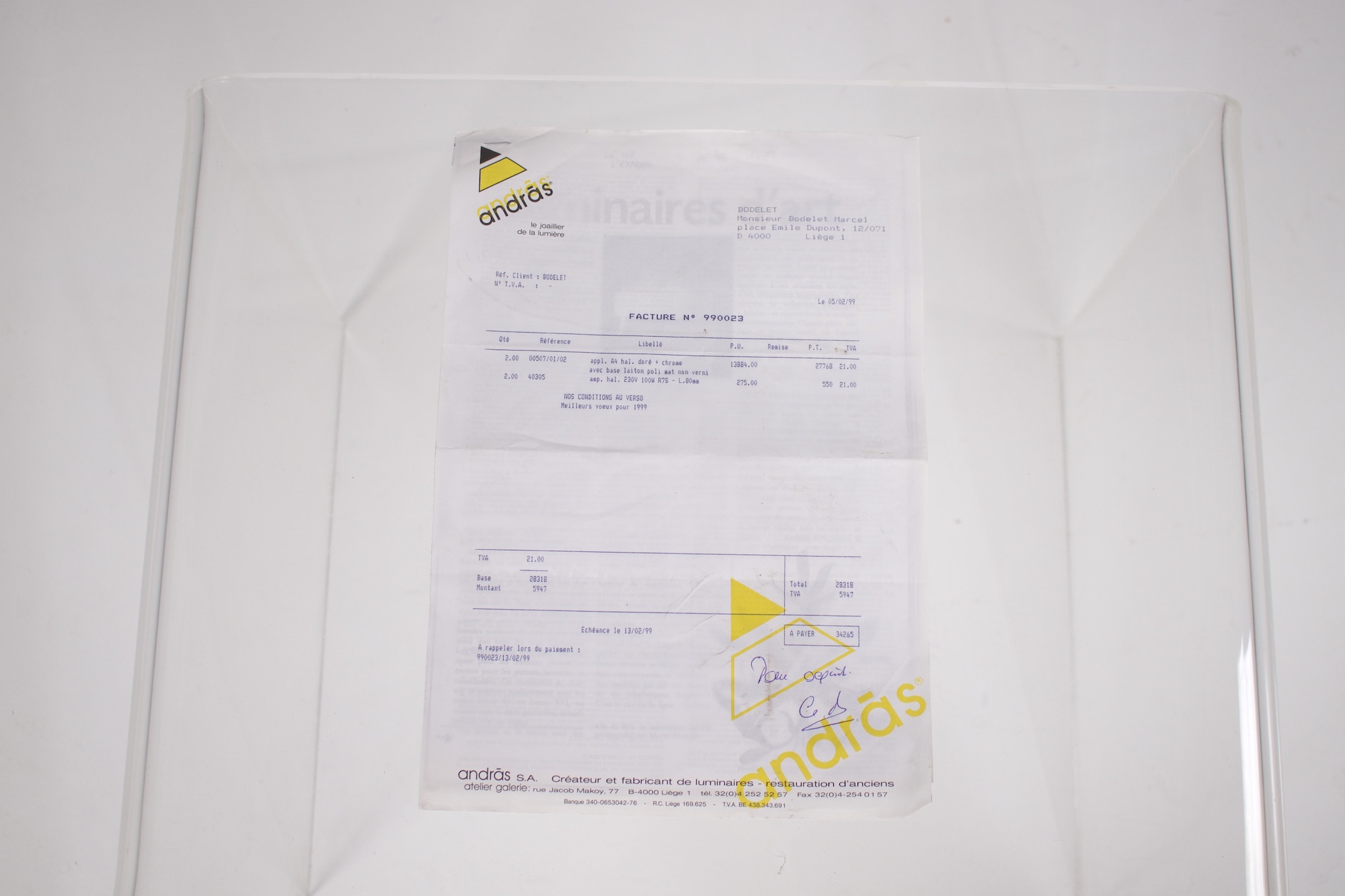 Messing postmoderne wandlampen Maison Andras - Afbeelding 14