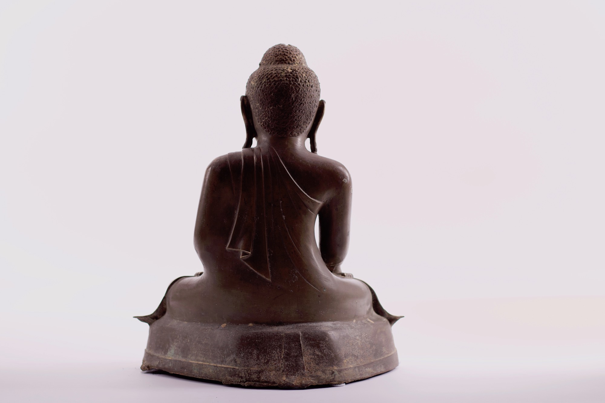 Birmese Shakyamuni Boeddha in brons - Afbeelding 5