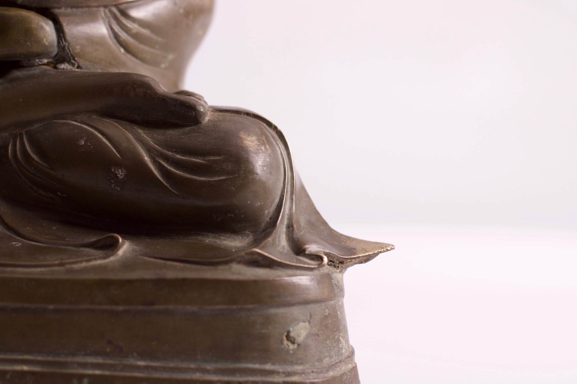 Birmese Shakyamuni Boeddha in brons - Afbeelding 9