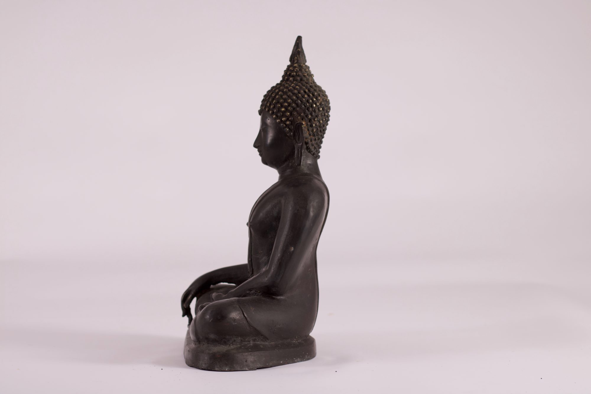 Bronzen Shakyamuni Boeddha Ayutthaya - Afbeelding 5