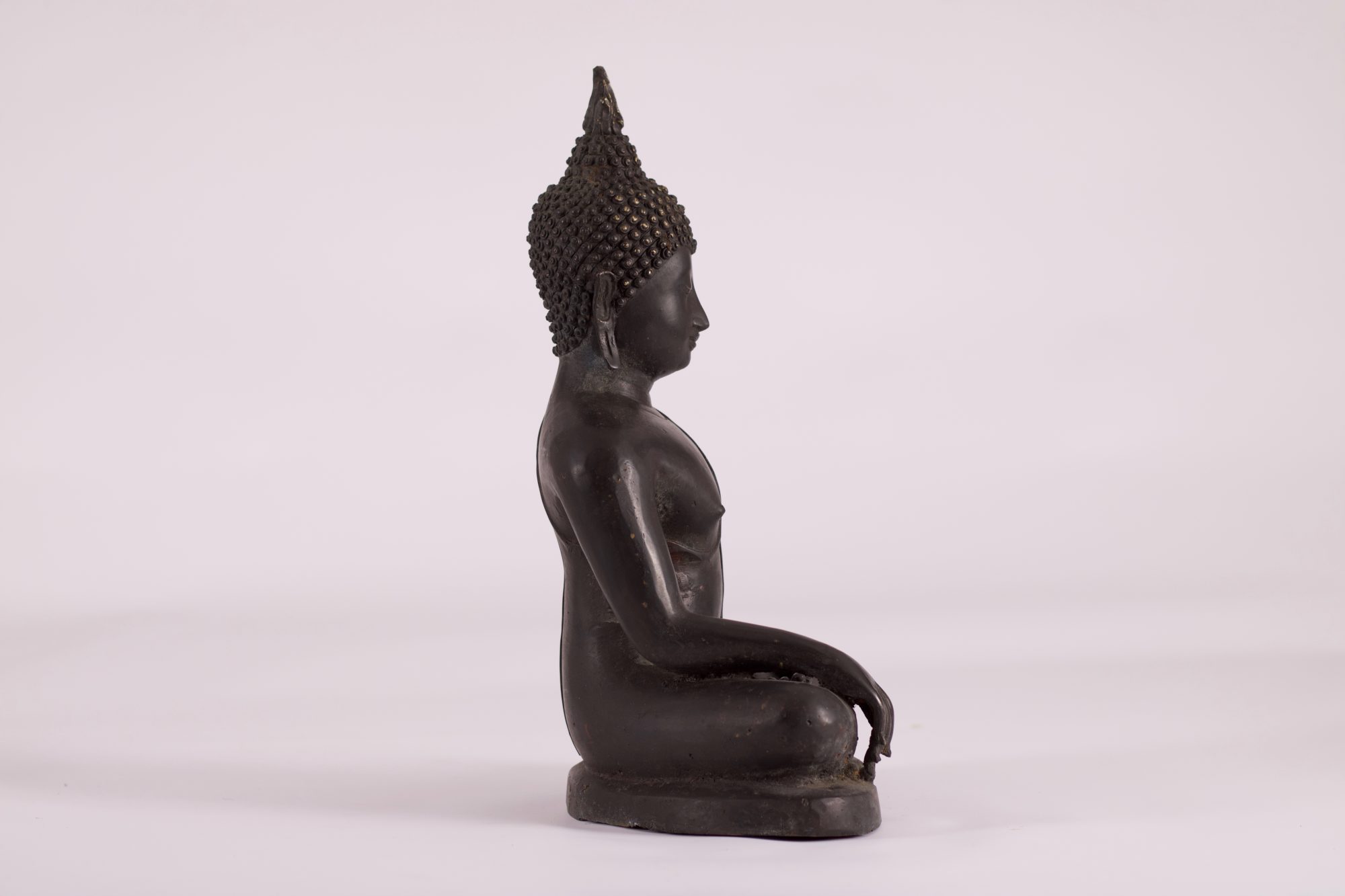 Bronzen Shakyamuni Boeddha Ayutthaya - Afbeelding 6