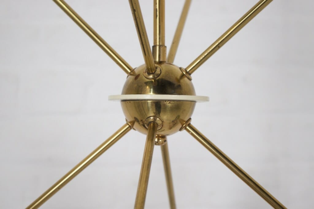 Lampadario atomico Sputnik, stile Stilnovo. - immagine 8