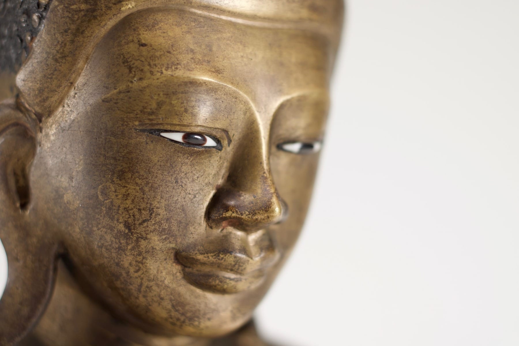 Buddha Shakyamuni in bronzo, Myanmar, Mandalay. - immagine 4