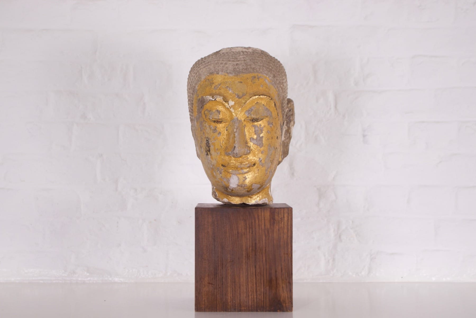 Sandstone Buddha head, Ayutthaya. - Image 10