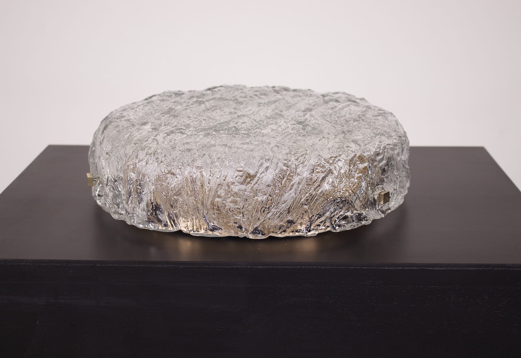 Brutalistische Deckenleuchte "Ice Glass". – Bild 2