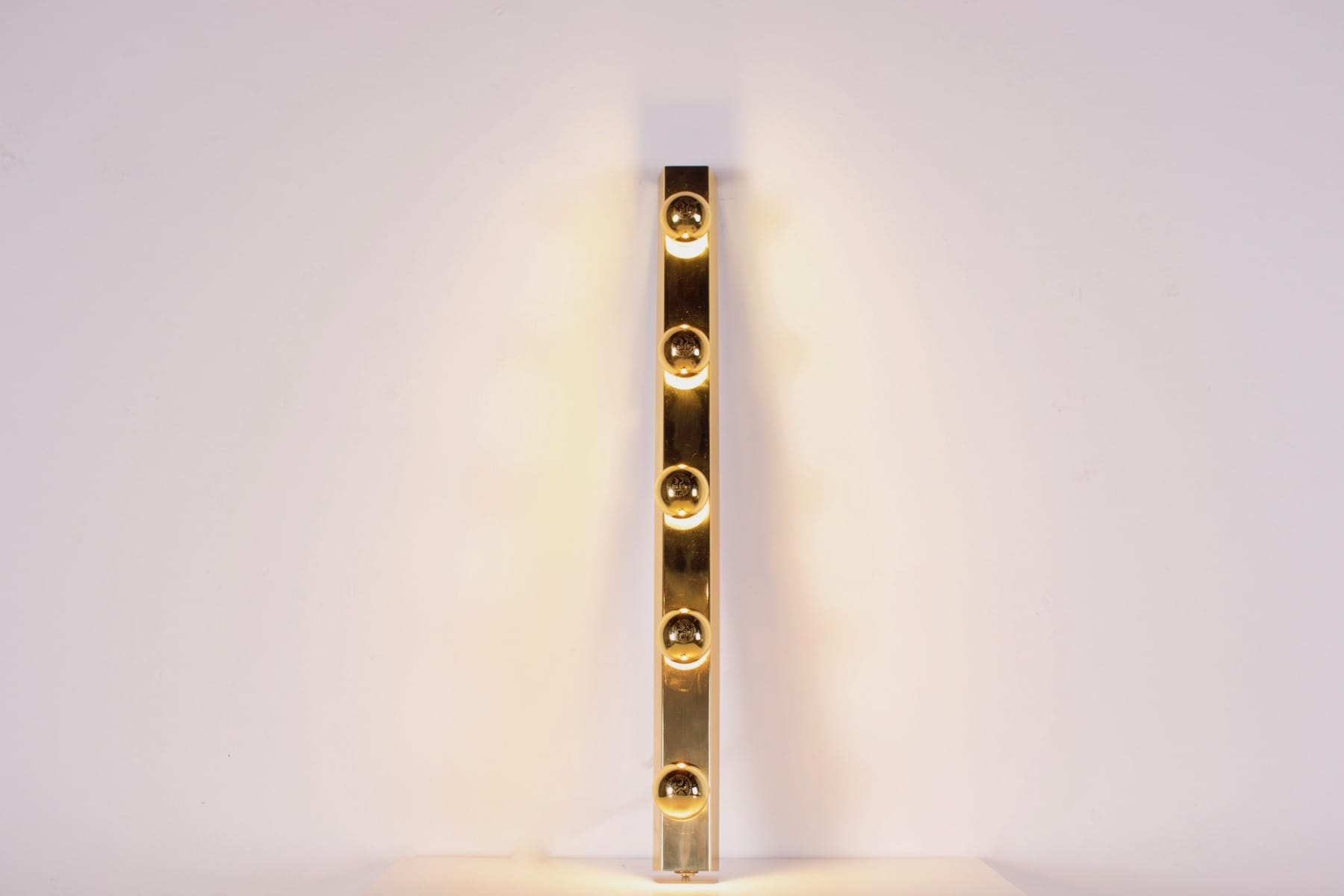 Appliques de loge "Vanity lamp" en laiton. – Image 7