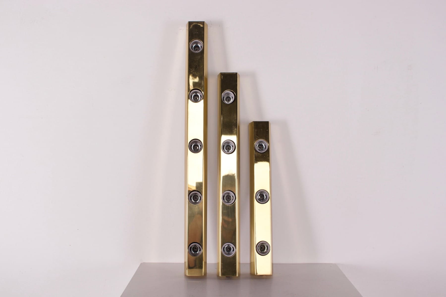 Appliques de loge "Vanity lamp" en laiton. – Image 12