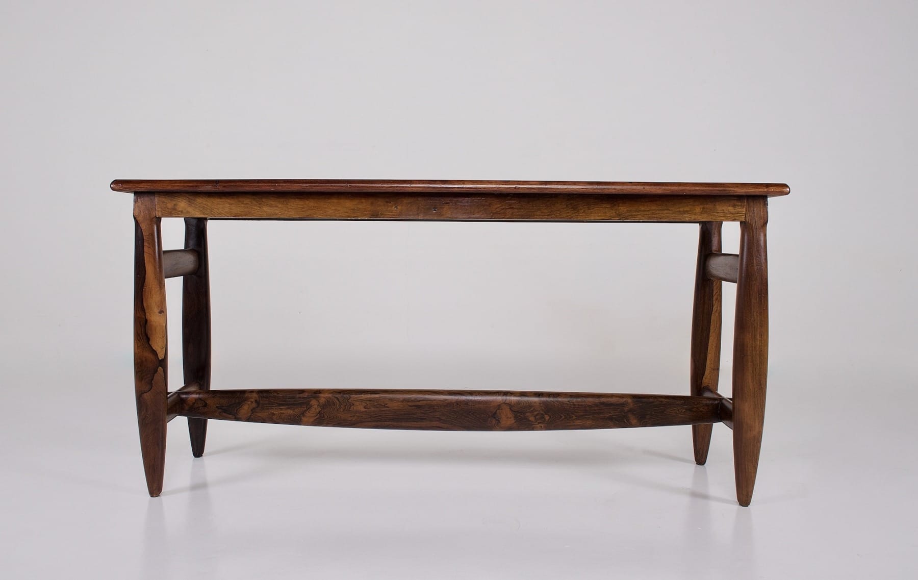 La console palissandre style Sergio Rodriguez de face