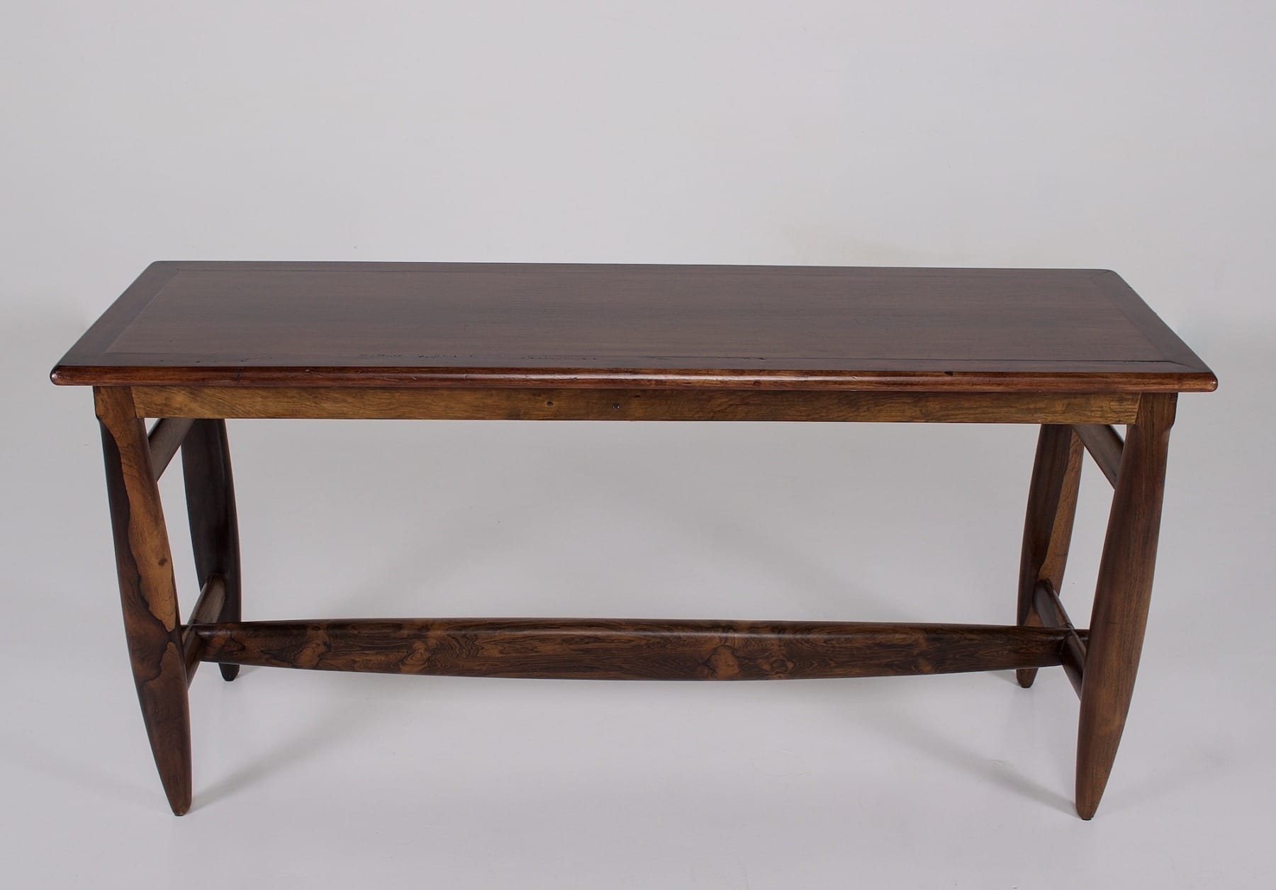 La console palissandre style Sergio Rodriguez de face