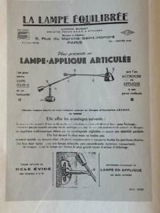 Lampe Equilibrée Edouard Wilfrid Buquet Type SS et Type A documentation IMG_2136