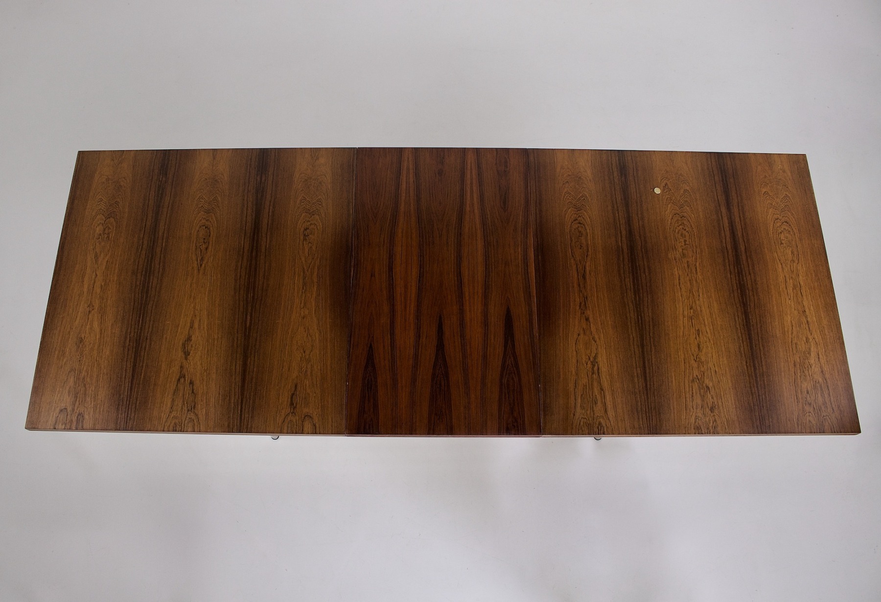 Table à allonge SM08 en palissandre de Cees Braakman pour Pastoe, vue d'en haut (avec allonge)