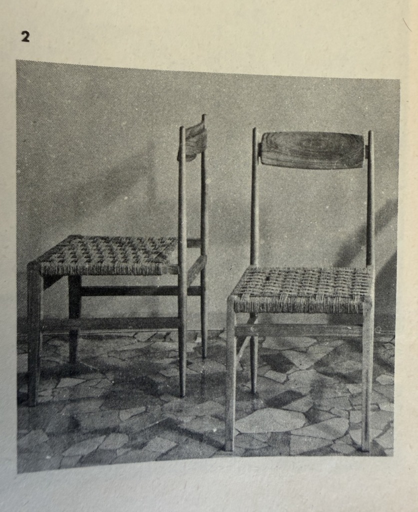 2 chaises Pieter de Bruyne, 1956