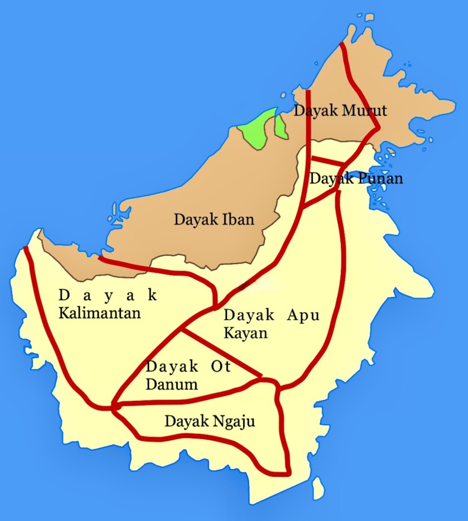 Bornéo Tribus Dayak