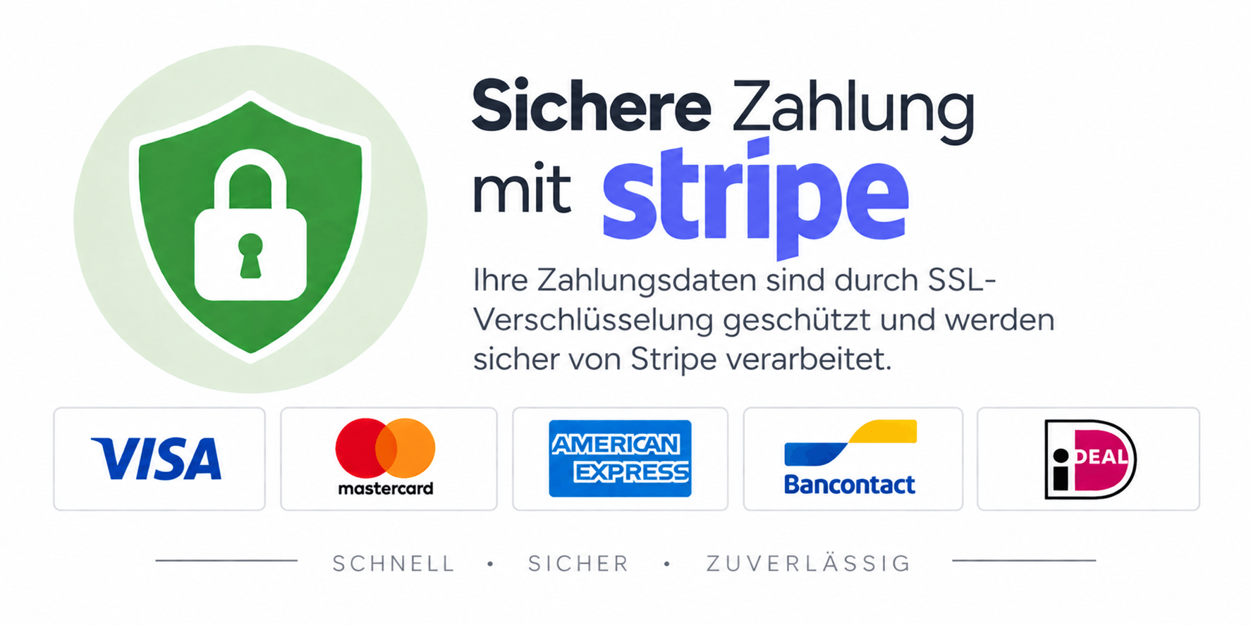 Sichere Zahlung mit Stripe