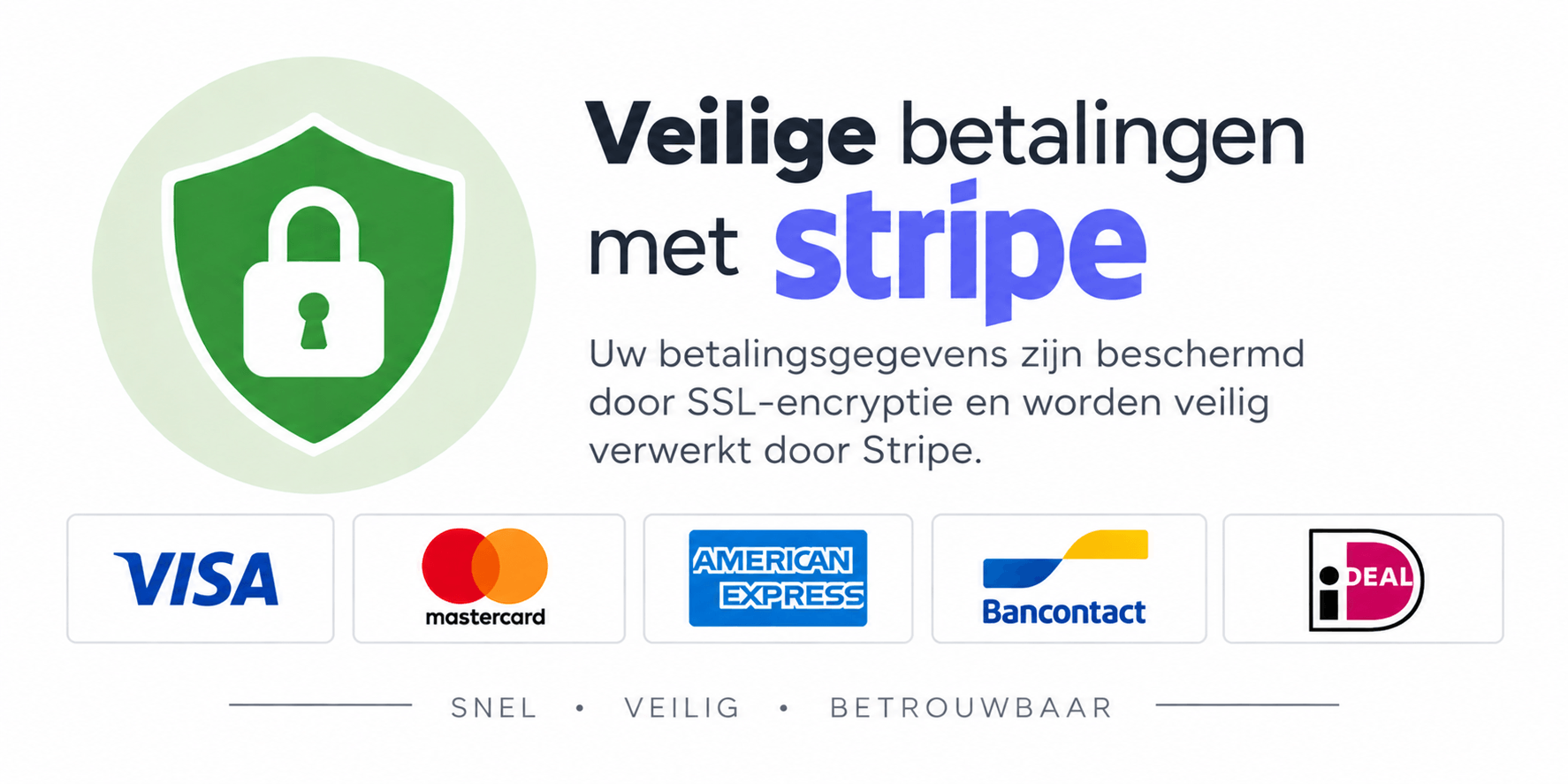 Veilige betaling via Stripe